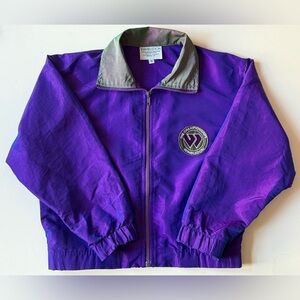 VINTAGE Women’s Wimbledon Iridescent Purple/Green Tennis Windbreaker Jacket - S